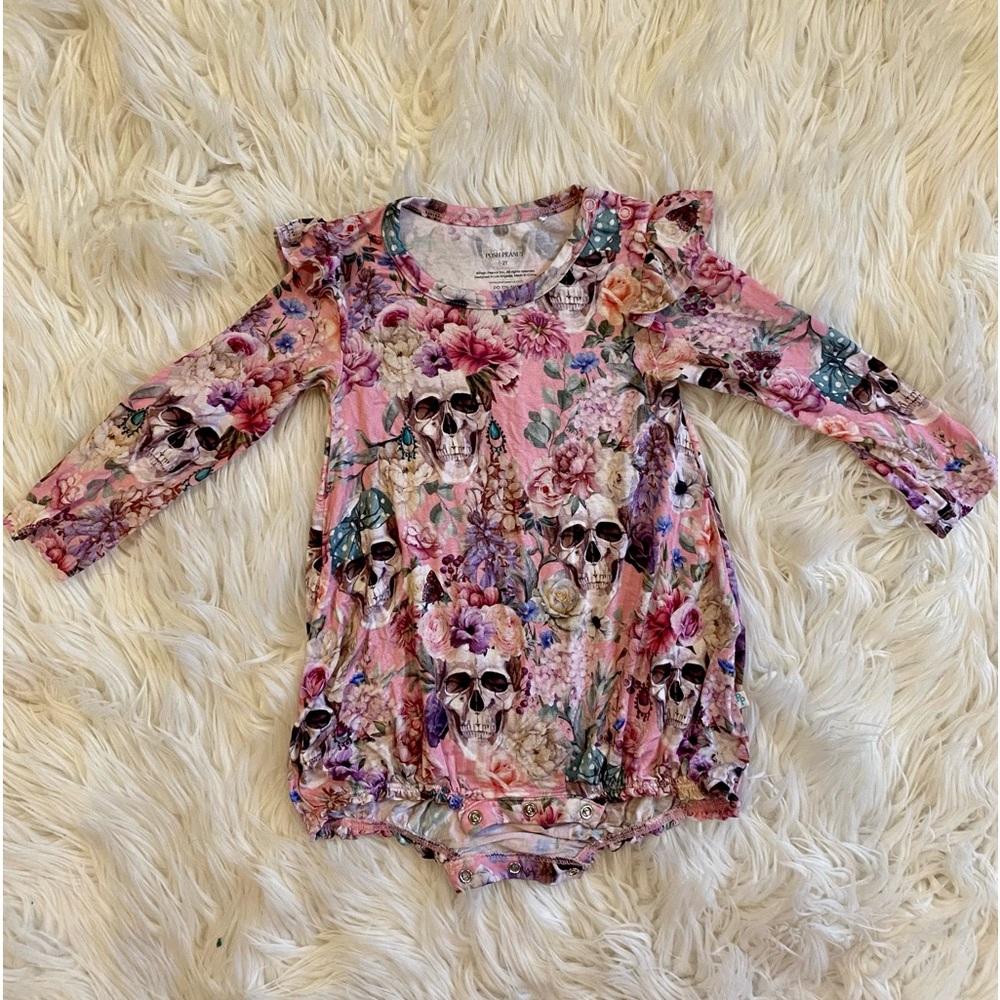 2T posh peanut bubble romper